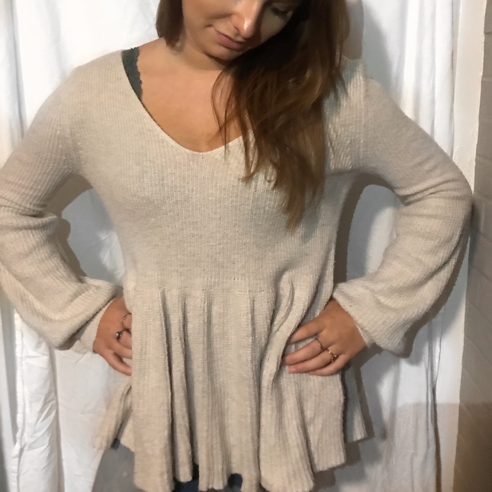 Cream sweater